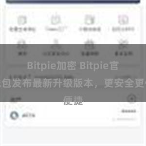 Bitpie加密 Bitpie官方钱包发布最新升级版本，更安全更便捷